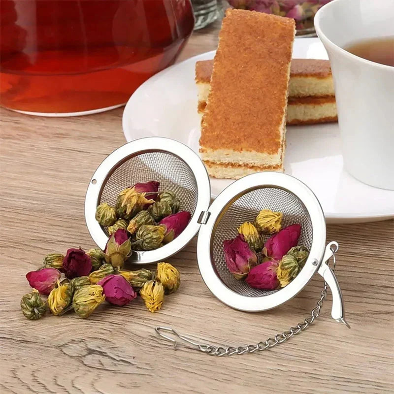 Stainless Steel Tea Ball Infuser with Chain for Perfect Tea
