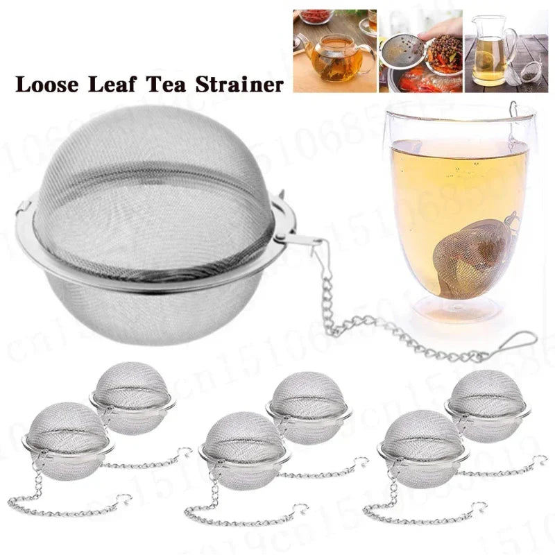Stainless Steel Tea Ball Infuser with Chain for Perfect Tea