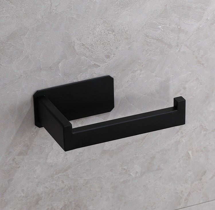 Modern stainless steel toilet paper holder system without drilling