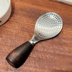 Stainless Steel Rice Scoop with Wooden Handle - Comfortable and Stylish