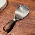Stainless Steel Rice Scoop with Wooden Handle - Comfortable and Stylish