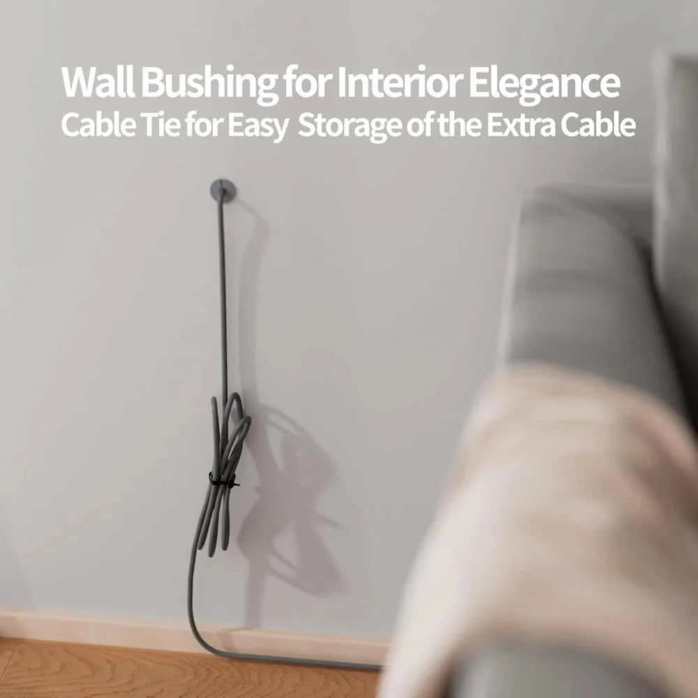 Starlink Cable Routing Kit with Wall Pass-Through Grommet – 1" Drill Bit Included for Gen 2/3 Dish & Mini Ethernet