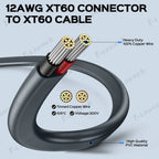 Starlink Gen 3 Performance XT60 12AWG Heavy-Duty Extension Cable - 10FT/3M
