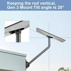 Starlink Gen 3 Roof Mount – 26" Adjustable Aluminum Bracket