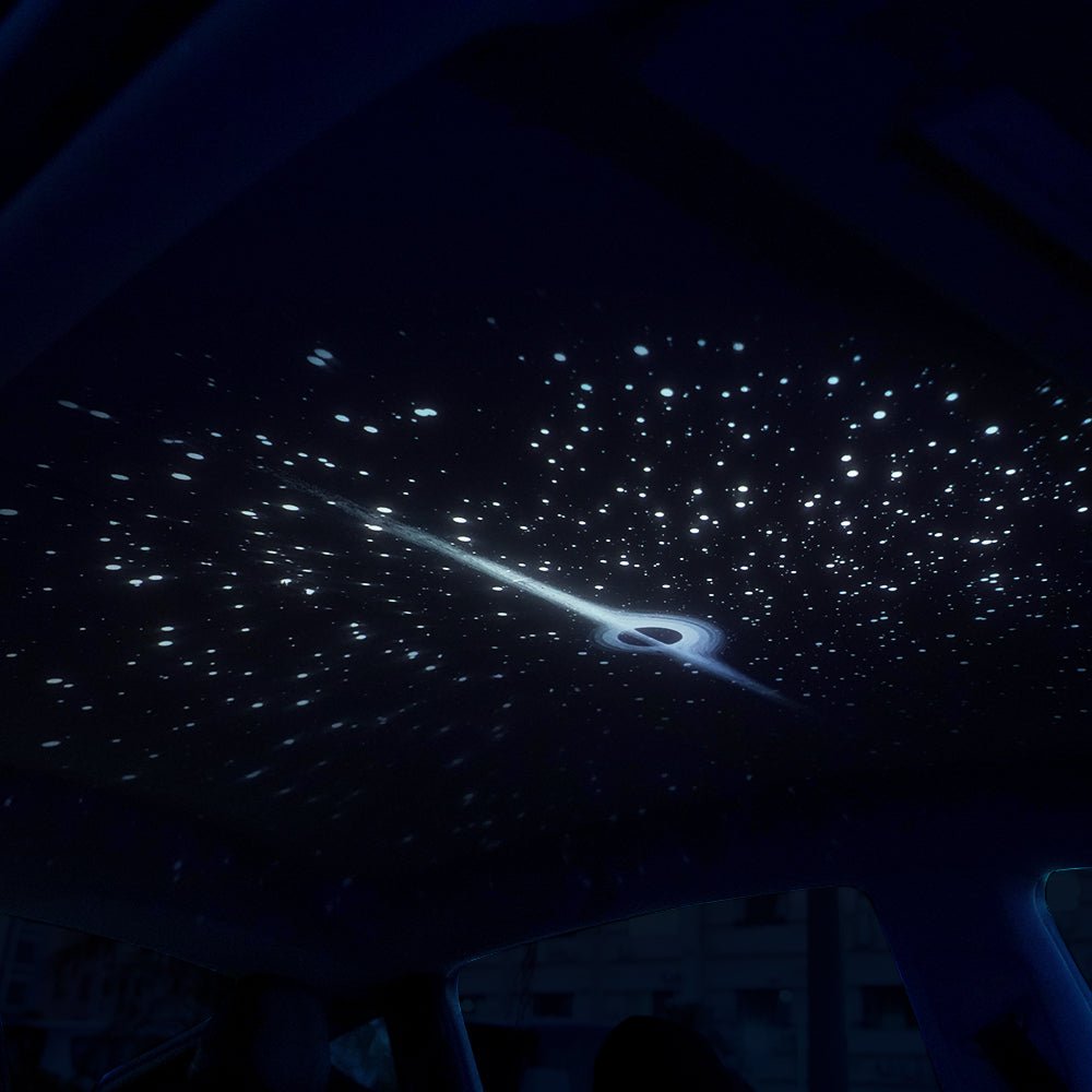 Starry Sky Sunroof Projector Ambient Lighting for Tesla丨 Galaxy Lighting Effect