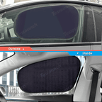 Static Cling Mesh Insulated Side Window Sunshade For Tesla Model 3/Y