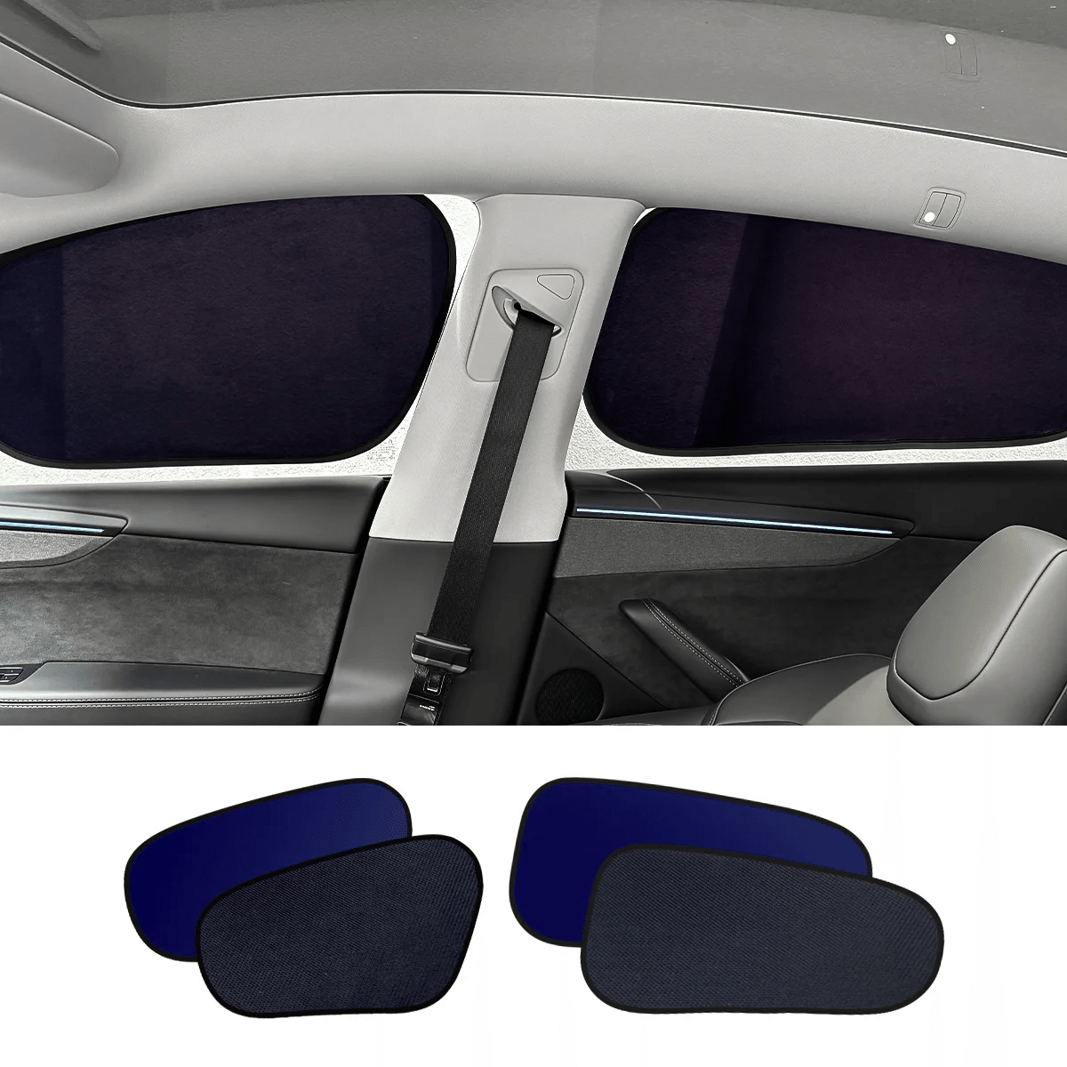 Static Cling Mesh Insulated Side Window Sunshade For Tesla Model 3/Y