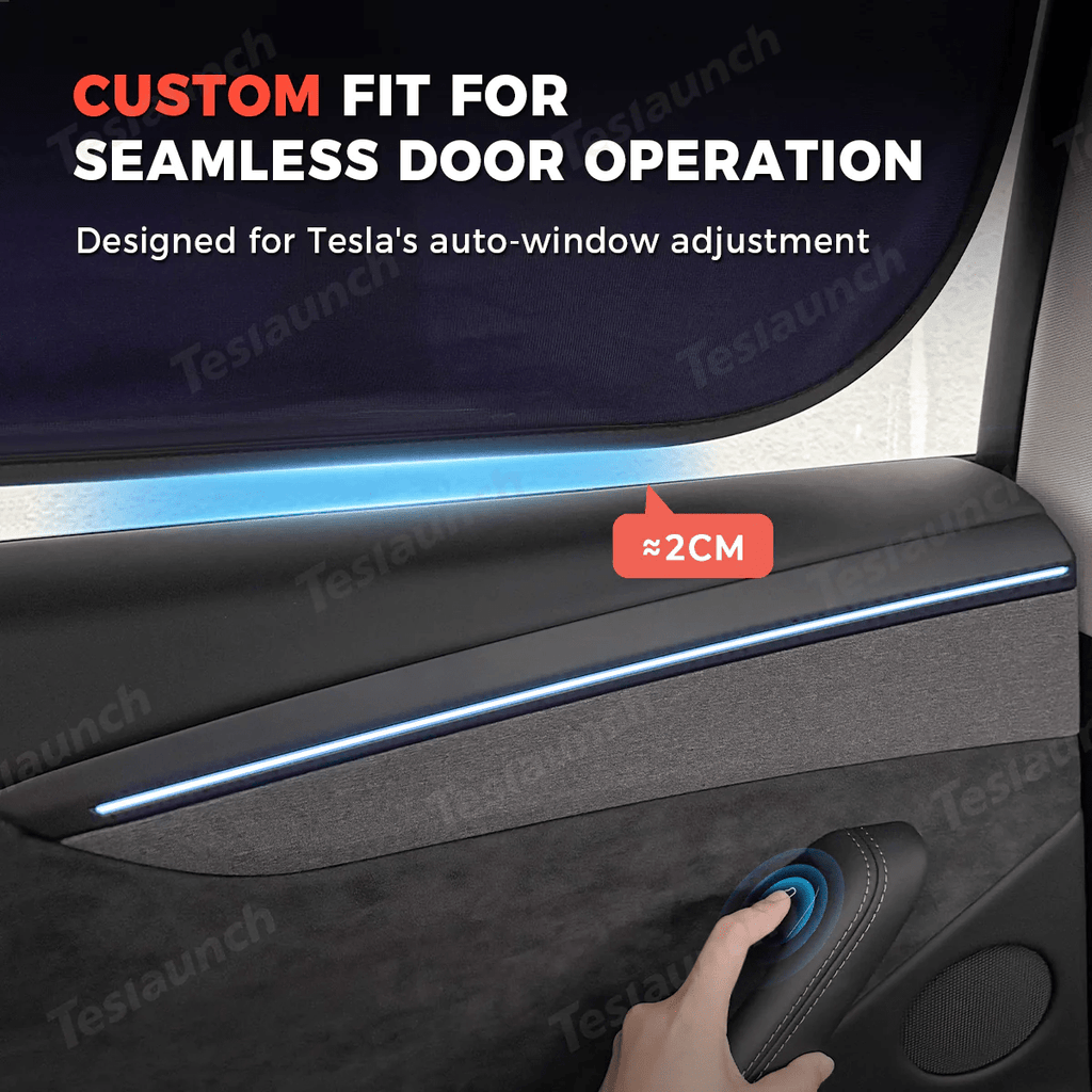 Static Cling Mesh Insulated Side Window Sunshade For Tesla Model 3/Y