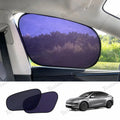 Static Cling Mesh Insulated Side Window Sunshade For Tesla Model Y