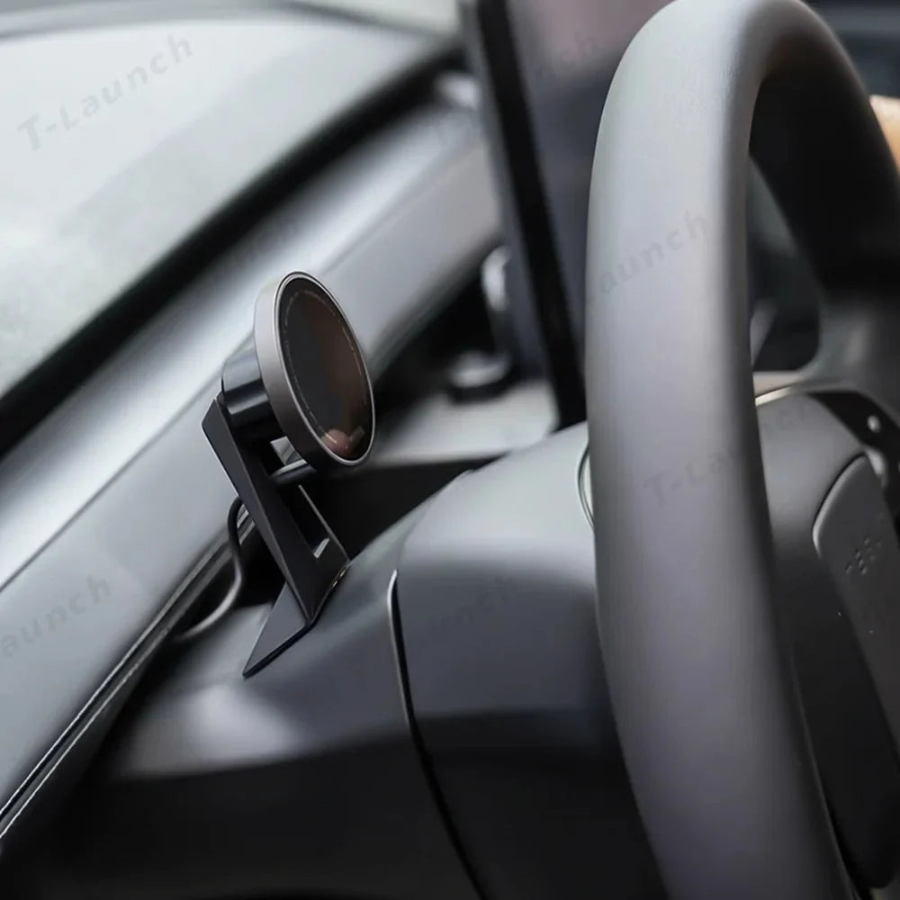 Dashboard Steering Wheel Phone Holder Magnetic Magsafe Wireless Charging Phone Holder For Tesla Model 3 / Y (2017-2025)
