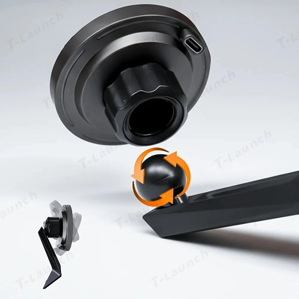 Steering Wheel Magnetic MagSafe Wireless Charging Phone Holder for Tesla Model 3 Highland Standard 2025+