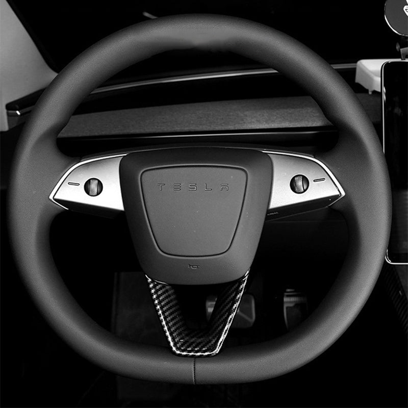 Steering wheel V-cover for Model 3 Highland & Model Y Juniper