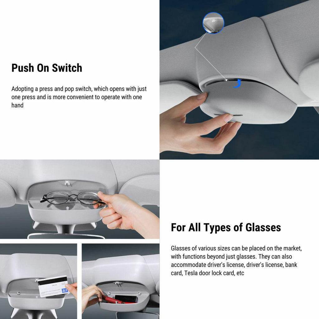 Sunglass Holder Storage Clip for Model Y | Miroken