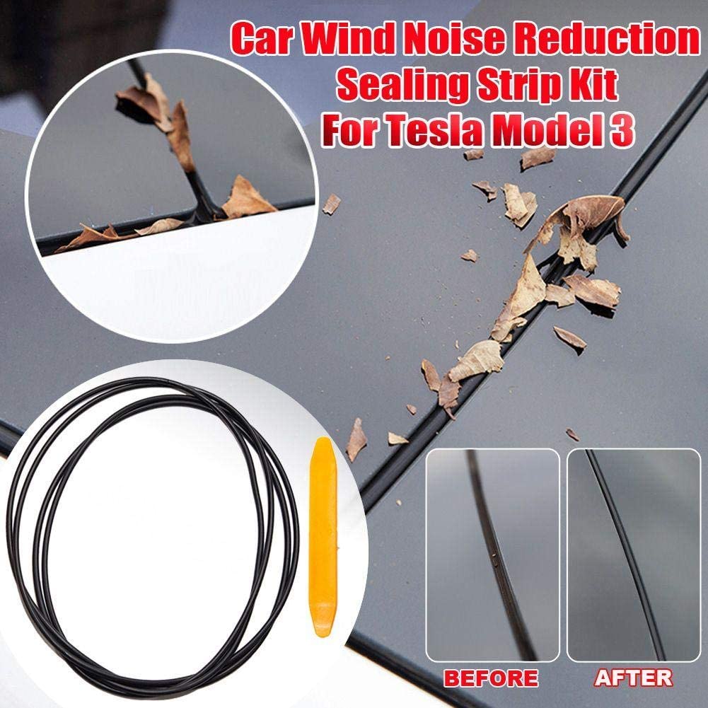 Sunroof Rubber Seal Wind Noise Reduction Kit for Tesla Model Y 2020-ON