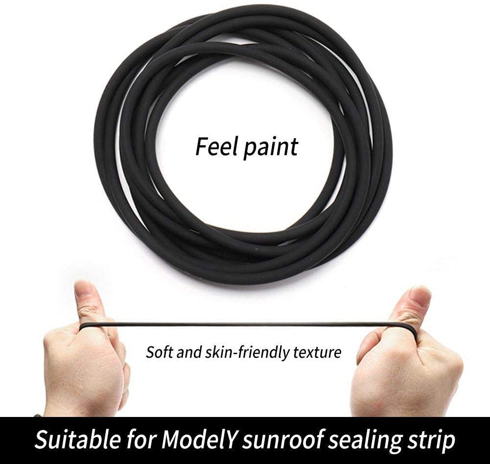 Sunroof Rubber Seal Wind Noise Reduction Kit for Tesla Model Y 2020-ON