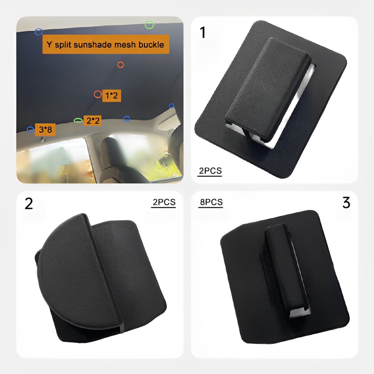 Sunshade Clips- Fits All Model