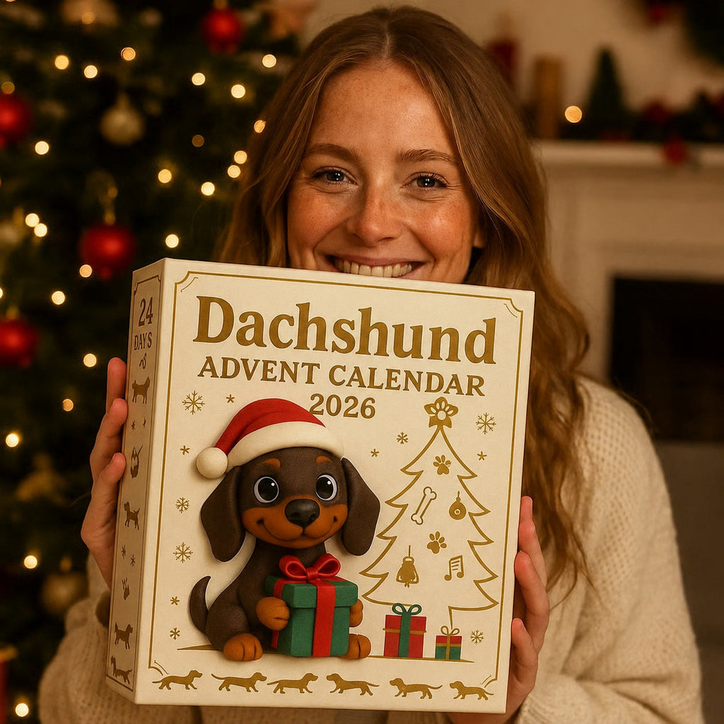 Dachshund Advent Calendar 2026 - 24 Dachshund Figurines