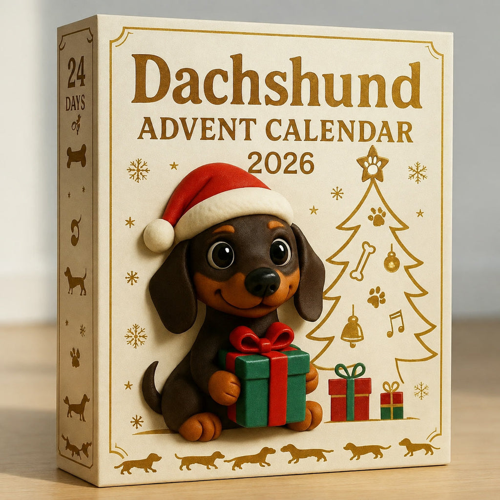 Dachshund Advent Calendar 2026 - 24 Dachshund Figurines