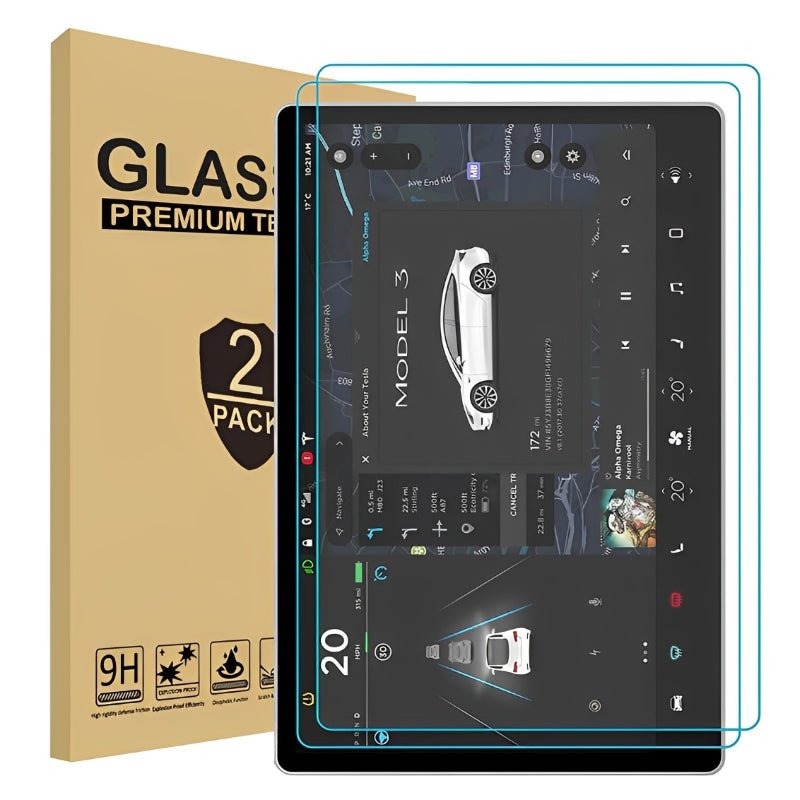 Tempered Glass Screen Protector for Model S/X (2021+)