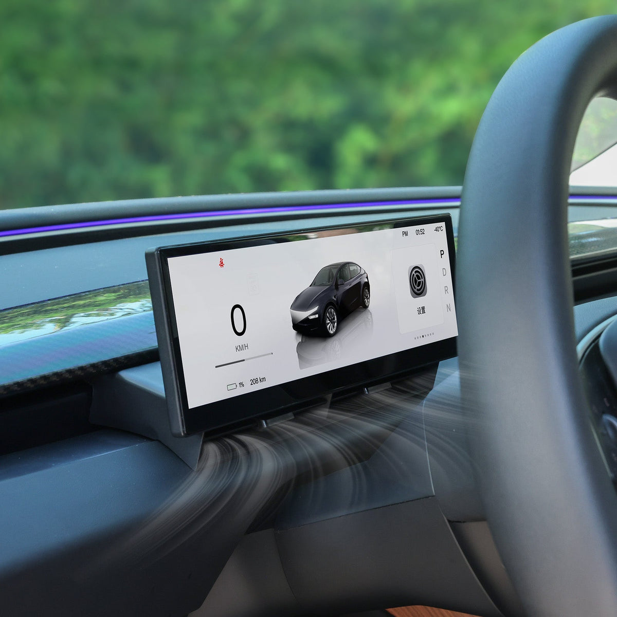 Miroken 10.88′′ Touch Screen Instrument Cluster Dashboard Display for Model 3/Y