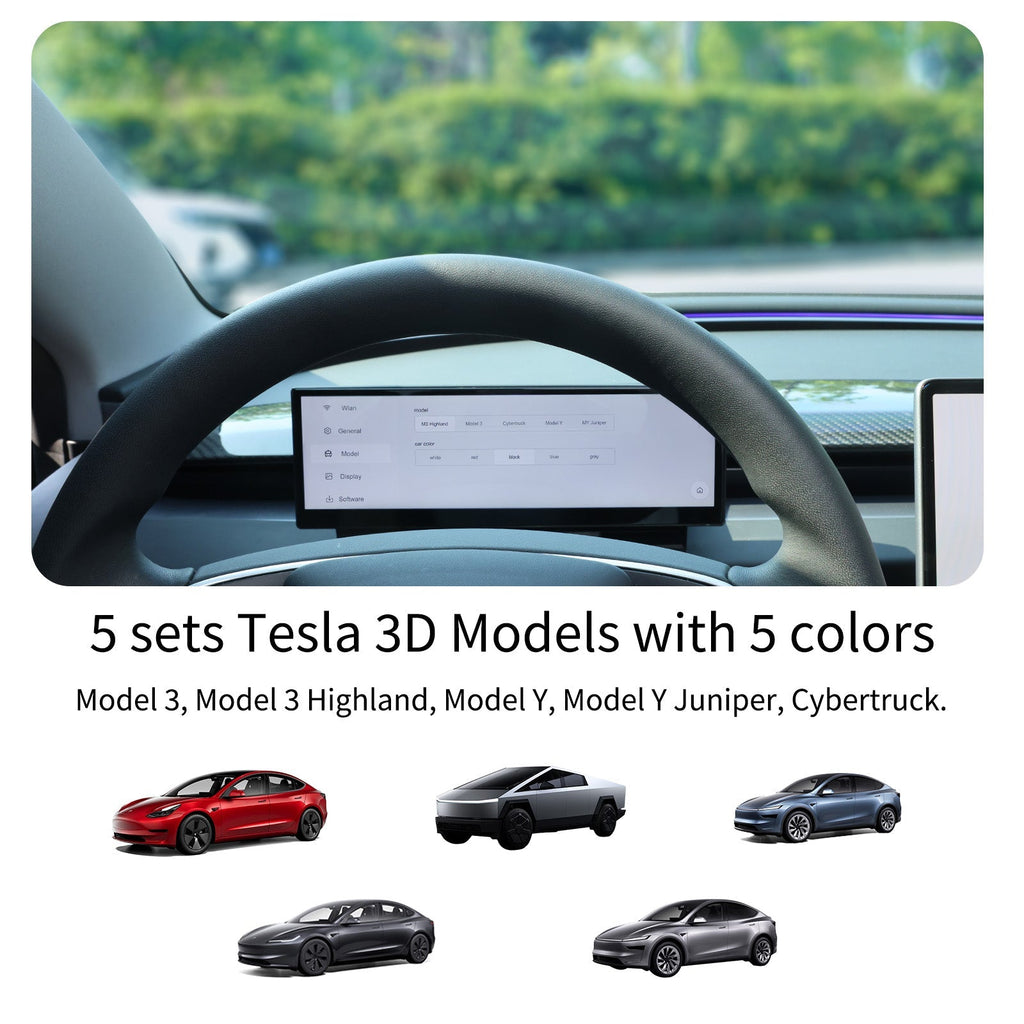 Miroken 10.88′′ Touch Screen Instrument Cluster Dashboard Display for Model 3/Y