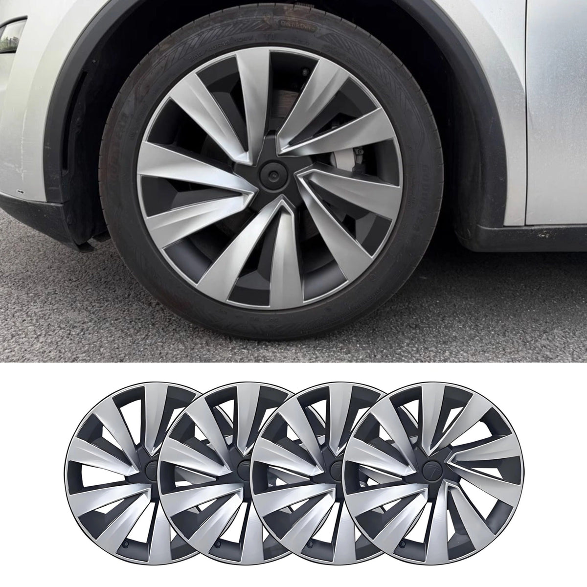 Miroken 19″ Cyclone Wheel Covers for Model Y Juniper (4PCS)