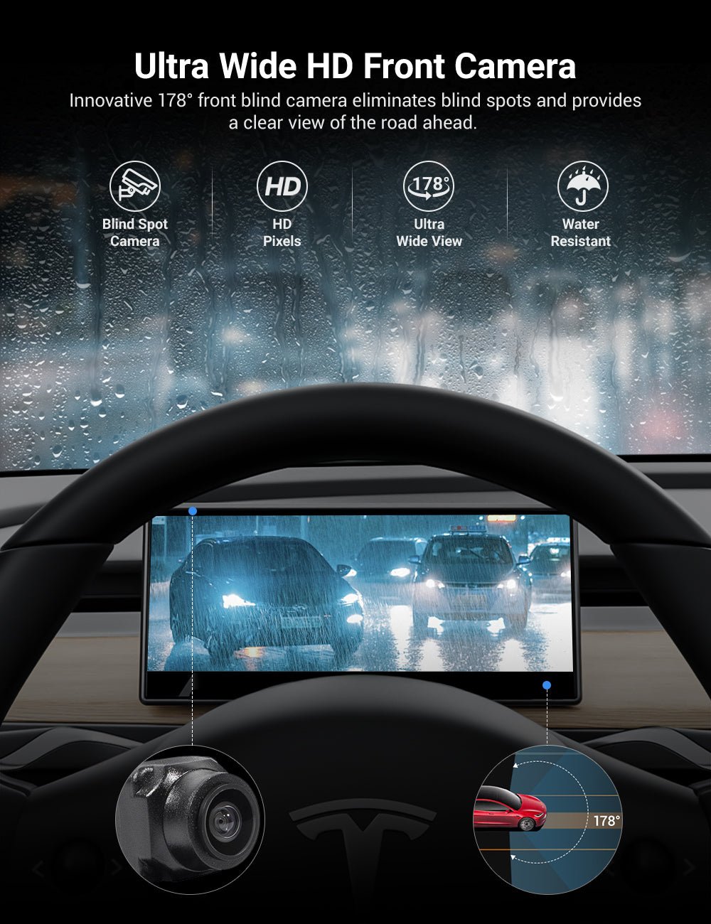 Miroken F9 Pro Screen Dashboard Display With Carplay & Android Auto for Model 3 / Model Y