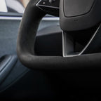 Miroken Alcantara Yoke Steering Wheel for Model 3 Highland & Model Y Juniper