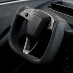 Miroken Alcantara Yoke Steering Wheel for Model 3 Highland & Model Y Juniper