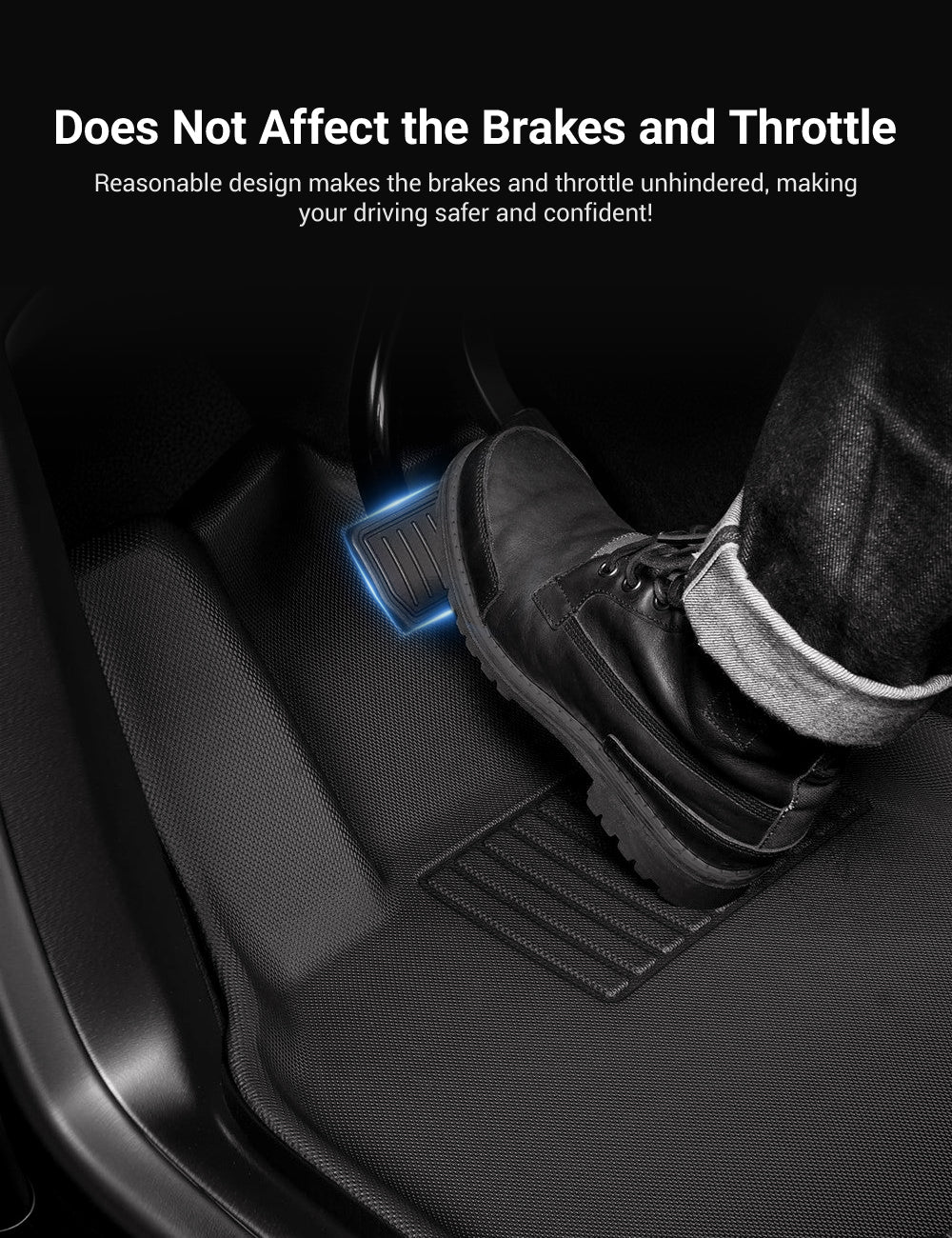 Miroken All Weather 3D Floor Mats for Tesla Model Y & Model 3 Highland