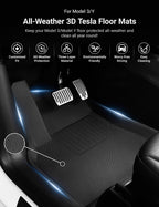 Miroken All Weather 3D Floor Mats for Tesla Model Y & Model 3 Highland