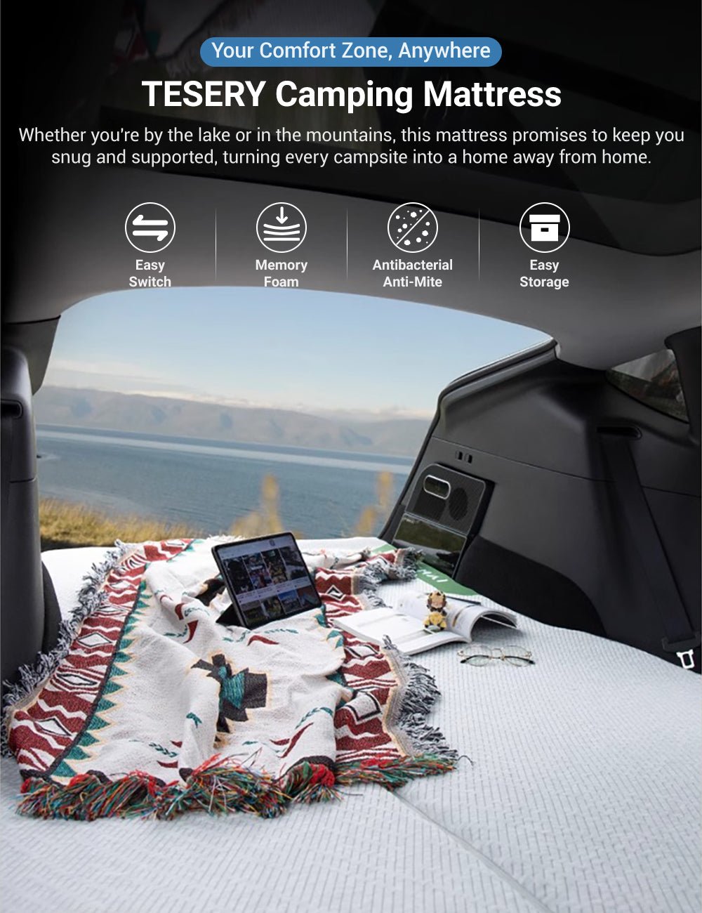 Miroken Camping Mattress for Tesla Model 3/Y