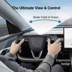 Miroken Carbon Fiber Heated Yoke Steering Wheel for Model 3 Highland / Model Y Juniper