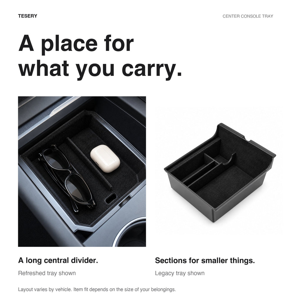 Miroken Center Console Tray for Model 3 & Model Y & Model YL