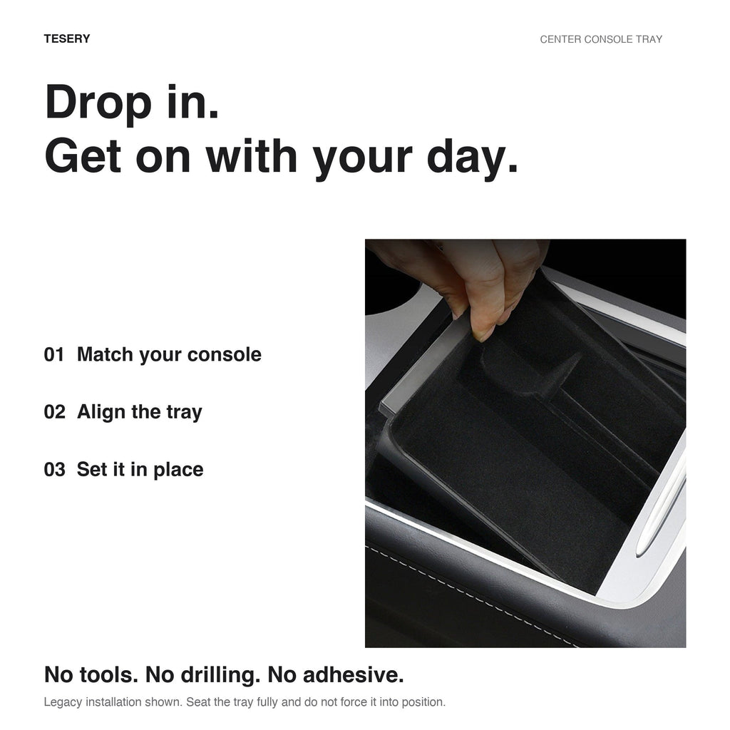 Miroken Center Console Tray for Model 3 & Model Y & Model YL