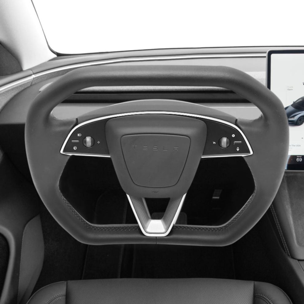 Miroken Cybertruck Style Steering Wheel for Model Y Juniper & Model 3 Highland