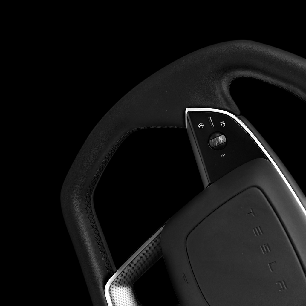Miroken Cybertruck Style Steering Wheel for Model Y Juniper & Model 3 Highland