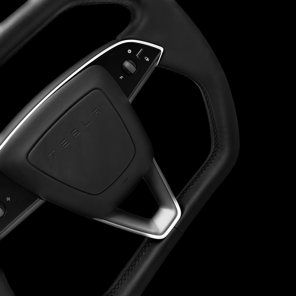 Miroken Cybertruck Style Steering Wheel for Model Y Juniper & Model 3 Highland