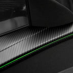 Miroken Dry Carbon Fiber Full Upper Oversized Extended Door Panel Overlays for Model Y Juniper