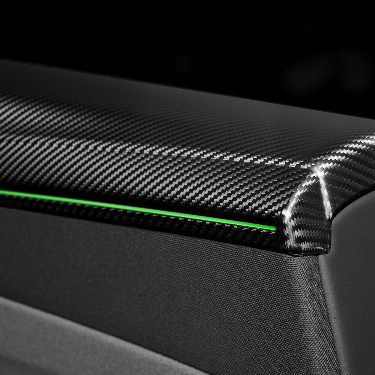 Miroken Dry Carbon Fiber Full Upper Oversized Extended Door Panel Overlays for Model Y Juniper