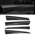 Miroken Dry Carbon Fiber Full Upper Oversized Extended Door Panel Overlays for Model Y Juniper
