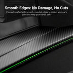 Miroken Dry Carbon Fiber Full Upper Oversized Extended Door Panel Overlays for Model Y Juniper
