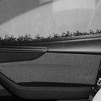 Miroken Dry Carbon Fiber Full Upper Oversized Extended Door Panel Overlays for Model Y Juniper