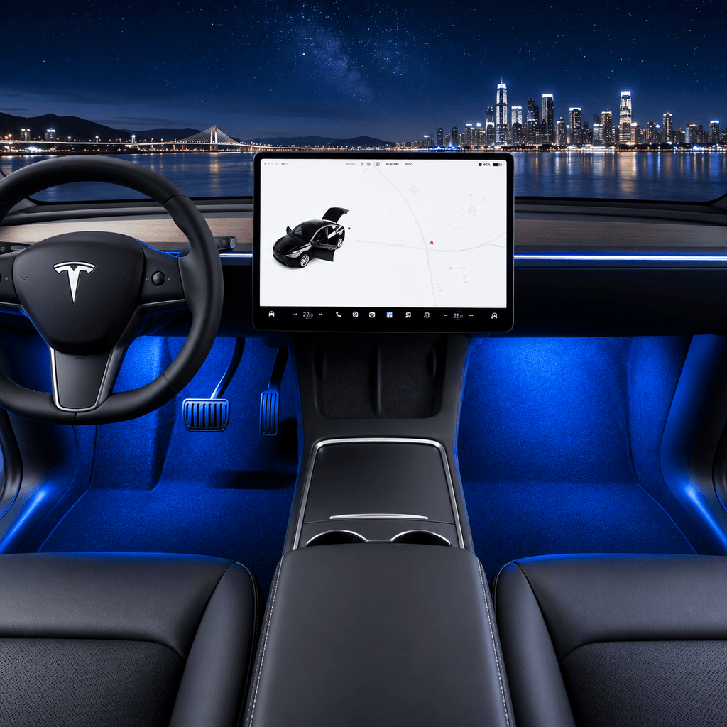 Miroken Footwell / Puddle / Glovebox / Frunk / Trunk LED Lights for Model 3/Y/S/X