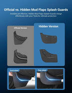 Miroken Hidden Mud Flaps Splash Guards for Model 3 Highland / Model Y Juniper