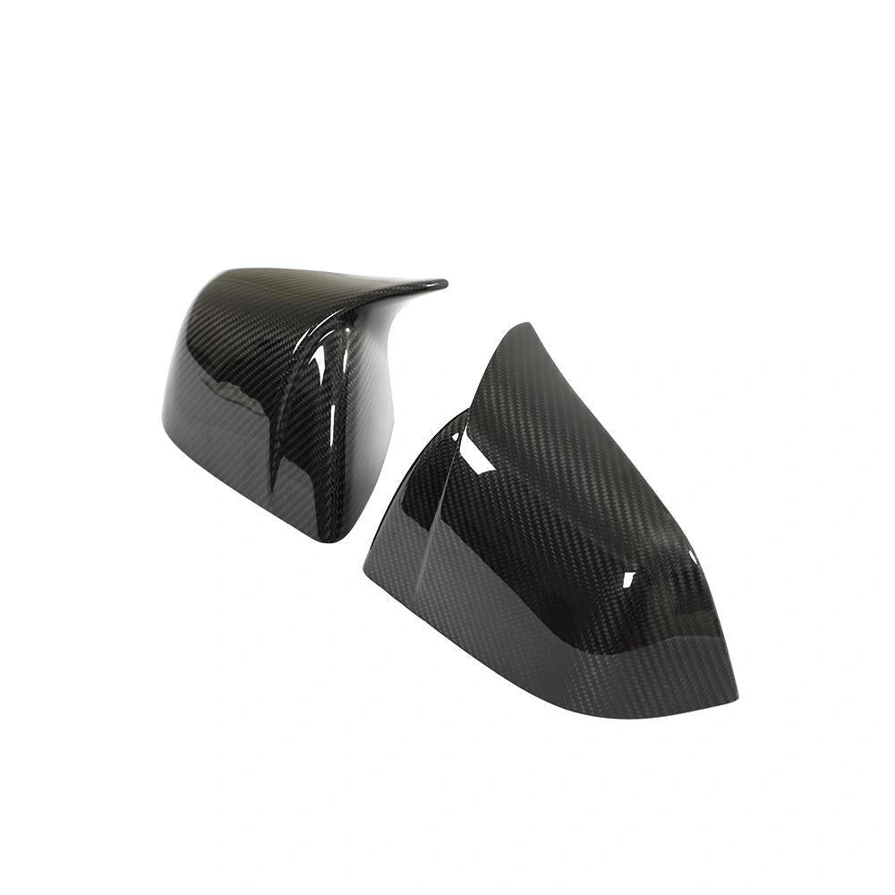 Miroken Mirror Caps for Model Y / 3 ( Sporty Style ) - Dry Carbon Fiber Exterior Mods