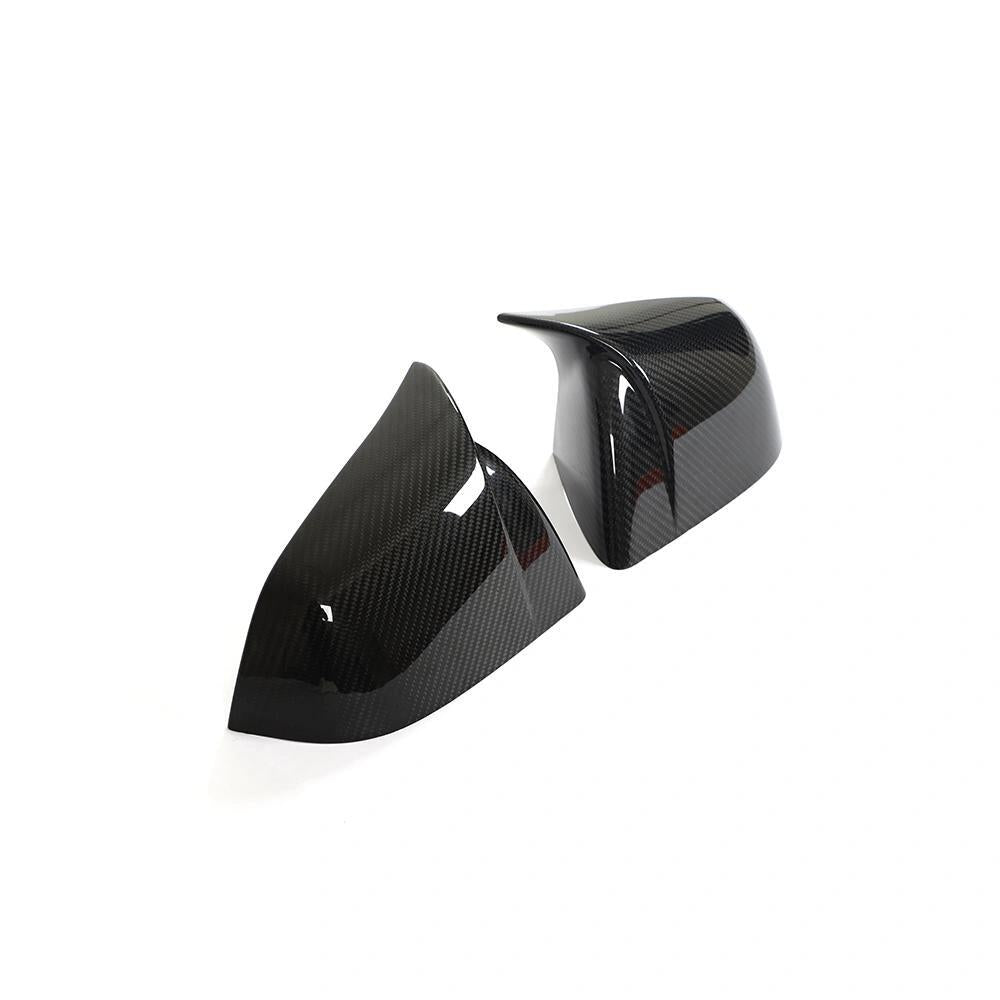 Miroken Mirror Caps for Model Y / 3 ( Sporty Style ) - Dry Carbon Fiber Exterior Mods