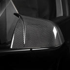 Miroken Mirror Caps for Model Y / 3 ( Sporty Style ) - Dry Carbon Fiber Exterior Mods