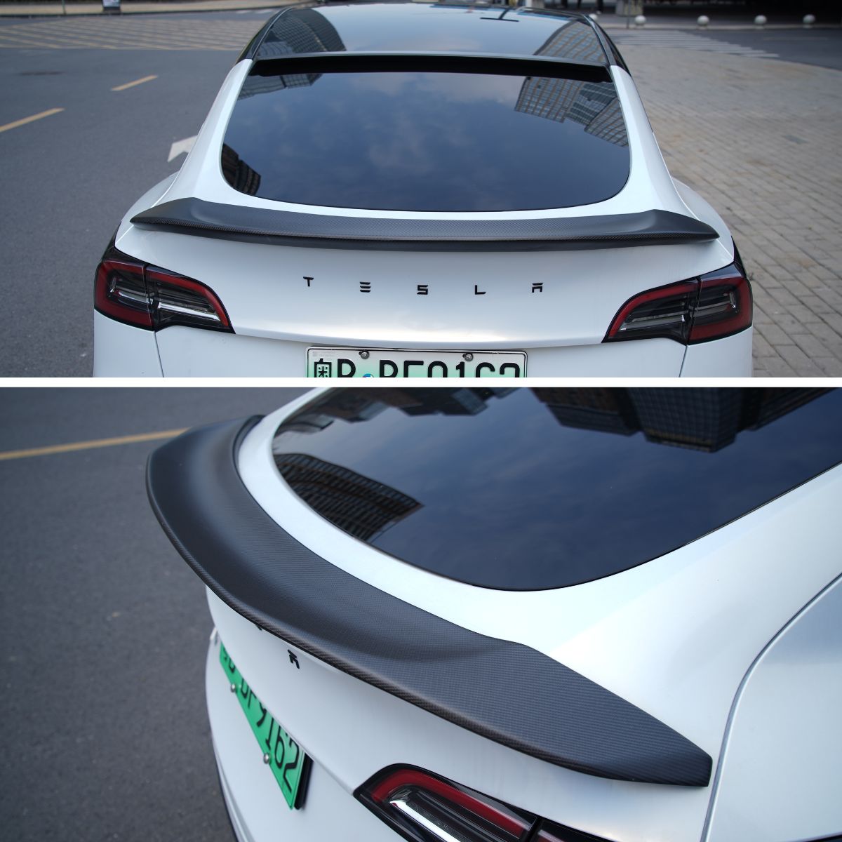 Miroken Model 3 / Y Carbon Fiber Spoiler | V-Style