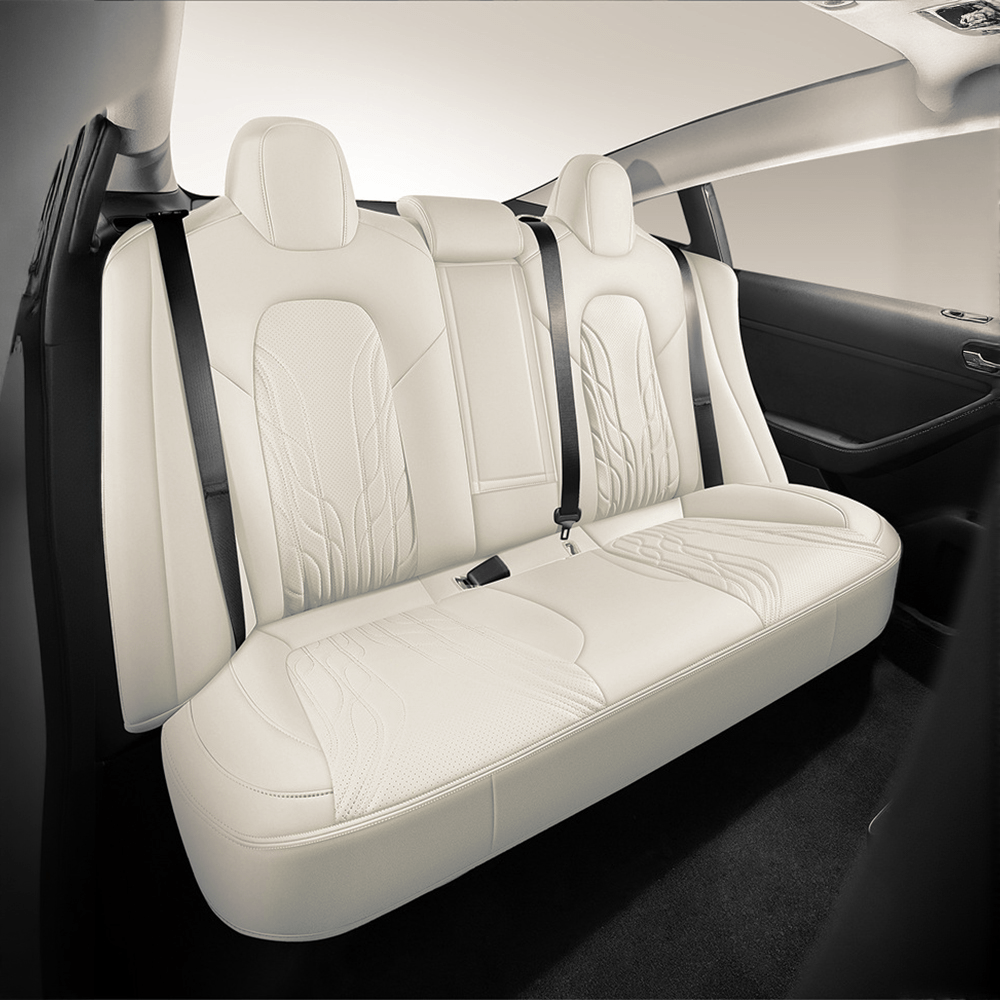 Miroken Nappa Leather Seat Covers for Model 3 Highland & Model Y Juniper